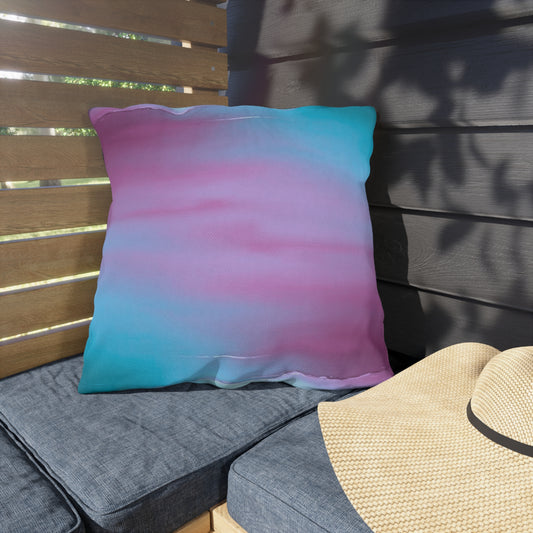 Wine Sea Blue Fog 20" x 20" Outdoor Pillow