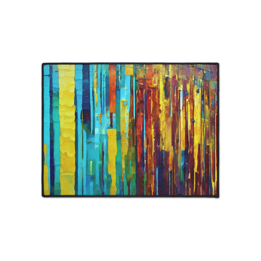 Striped Alpha 18" x 24" Heavy Duty Floor Mat