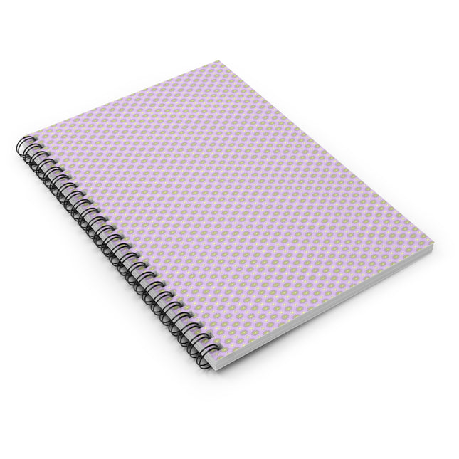 Magenta Star-crossed Bodies Spiral Notebook - Ruled Line, 6" x 8", 118 pages