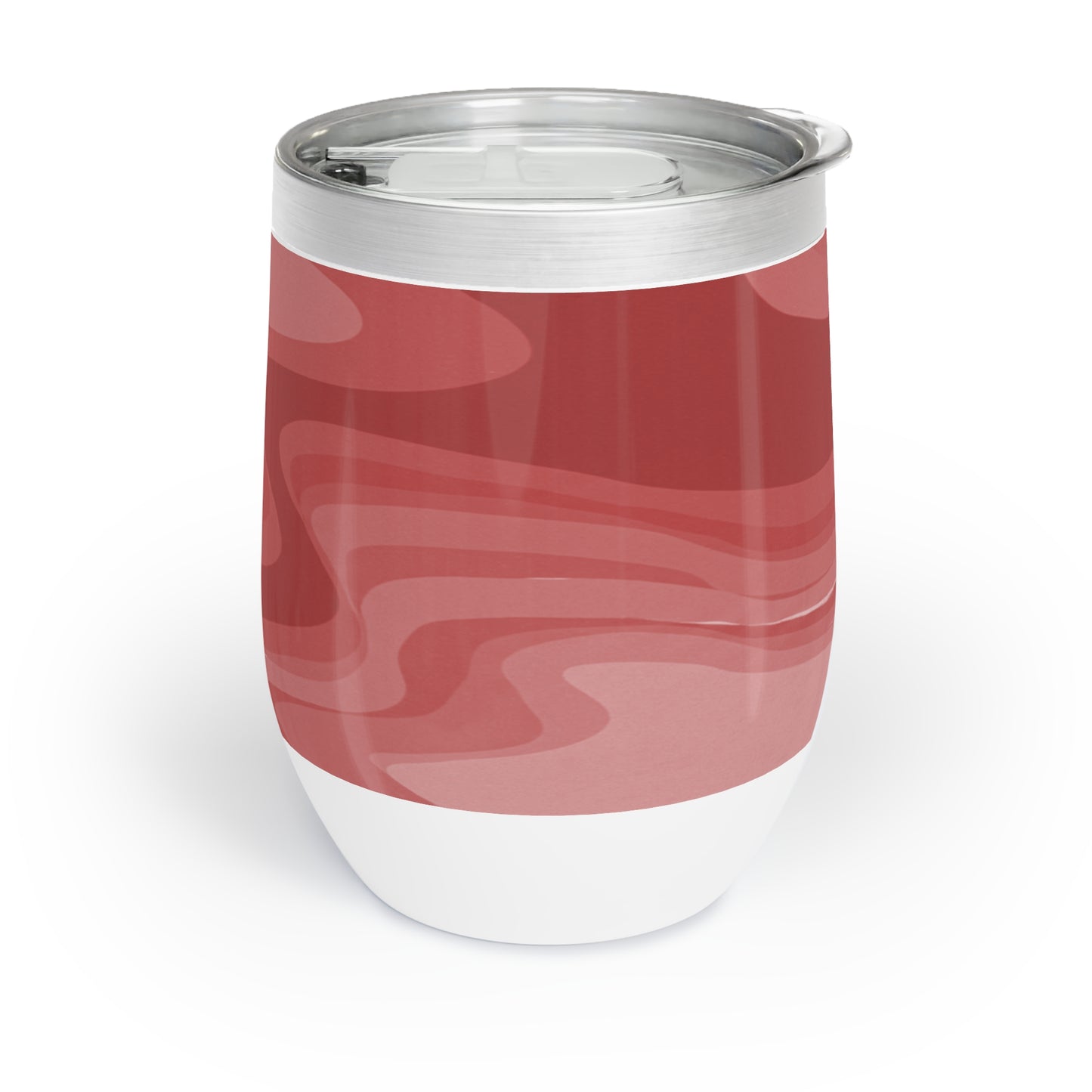 Power Red Wavey 12 oz Chill Wine Tumbler