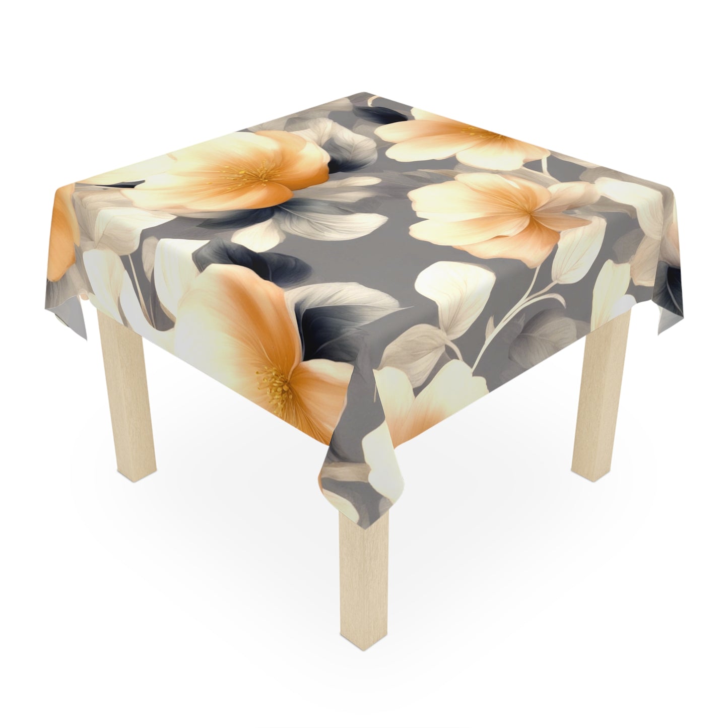 Soft Blossom Floral Bunch Tablecloth, 55" x 55"