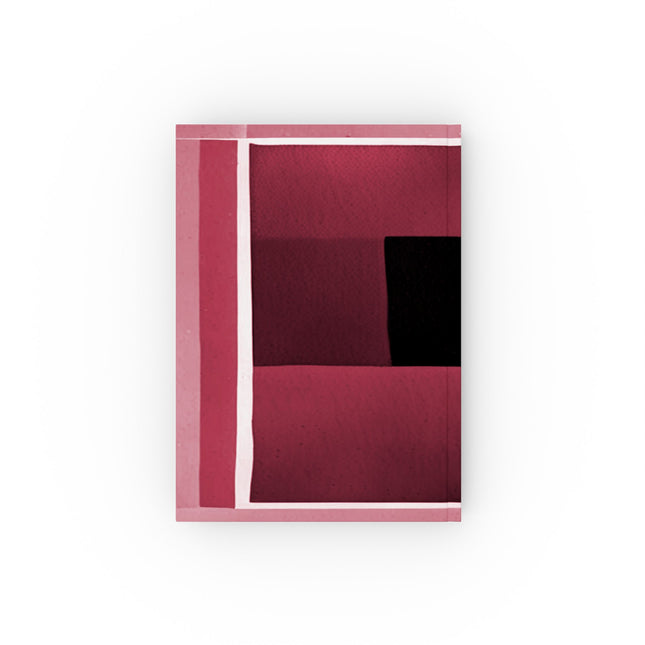 Red Shadow 5.2" x 7.4" Hard Backed Journal with 128 blank pages