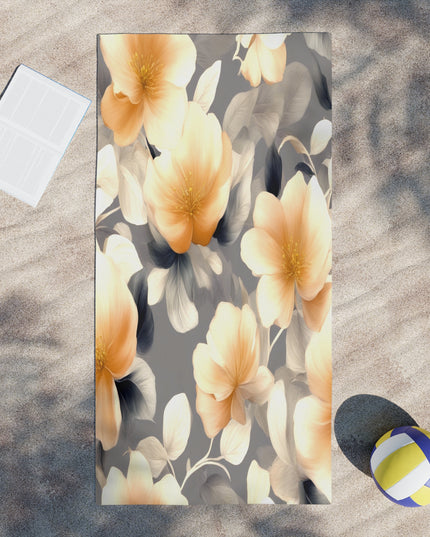 Soft Blossom Floral Bunch Beach Towel, 30" x 60"