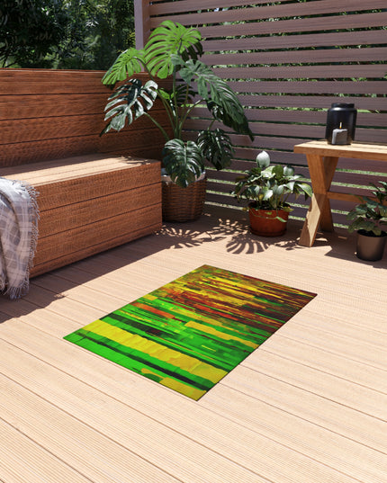 Striped Beta Outdoor Rug, 24" x 36"