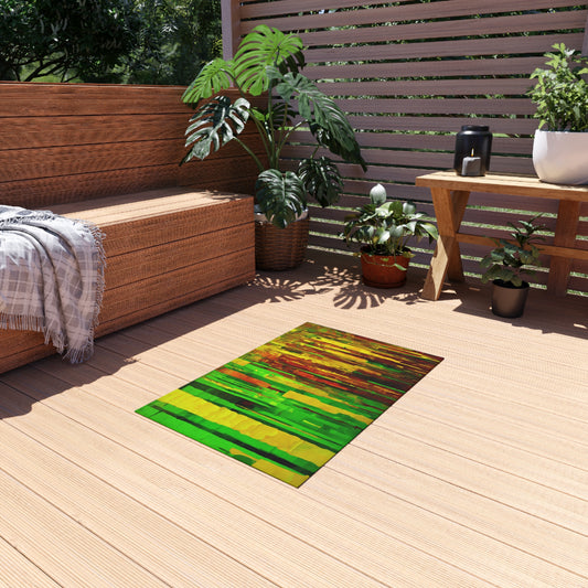 Striped Beta Outdoor Rug, 24" x 36"