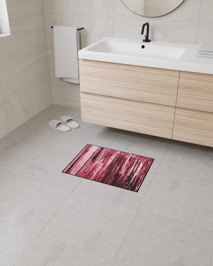 Striped Ruby 18" x 24" Heavy Duty Floor Mat