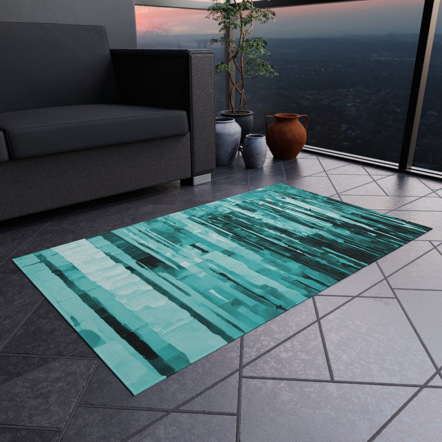 Striped Tif 36" x 60" Outdoor Rug
