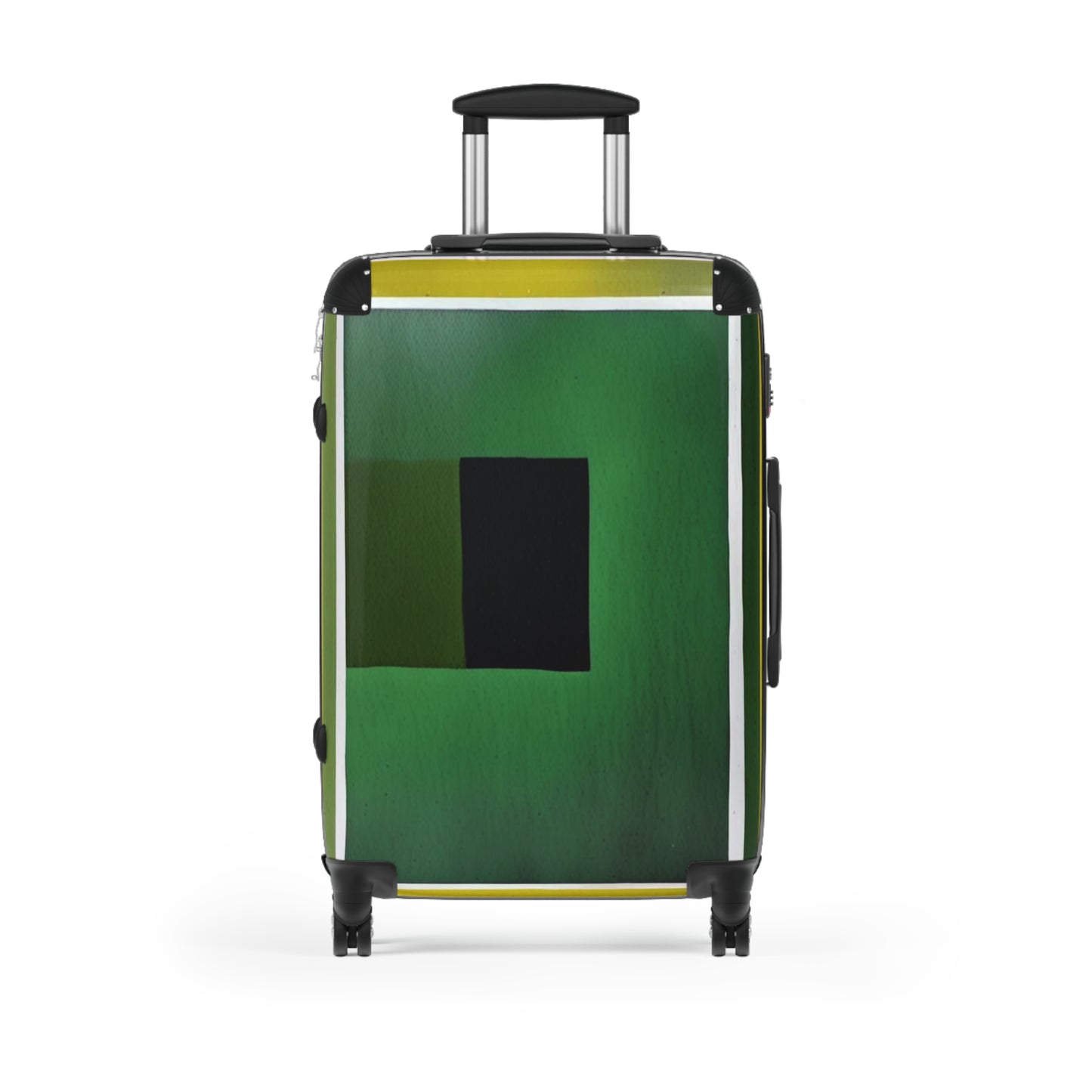 Alpha Shadow Medium Suitcase with built in lock, 4 double-wheels, telescopic handle, and ABS back hard-shell