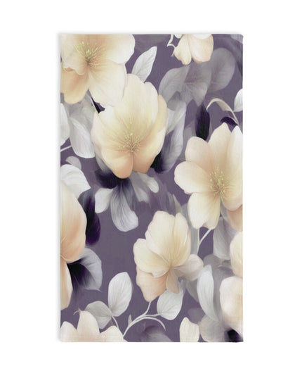 White Blush Floral Bunch Hand Towel, 16" x 28"
