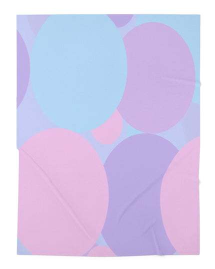 Pastel Purple and Mauve Patches Baby Swaddle 30″×40″ Blanket