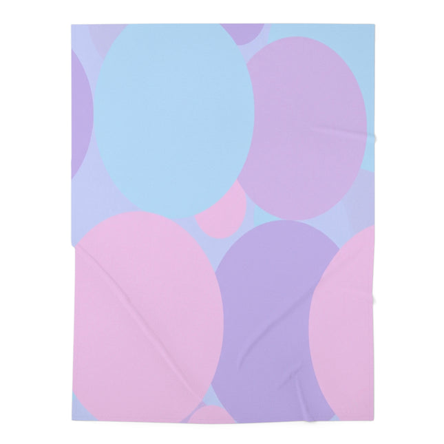 Pastel Purple and Mauve Patches Baby Swaddle 30″×40″ Blanket