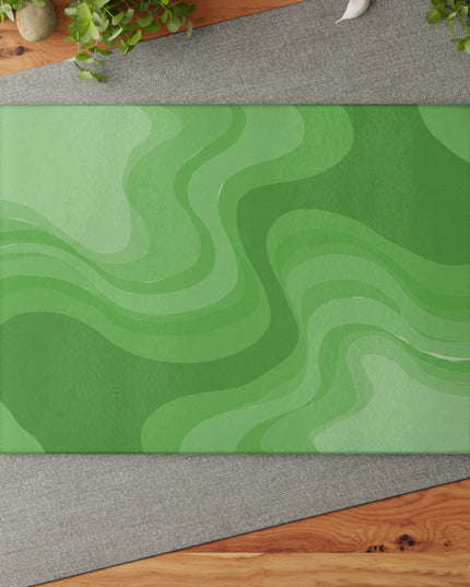 Greenie Meanie Wavey Glass Cutting Board, 11" x 15"