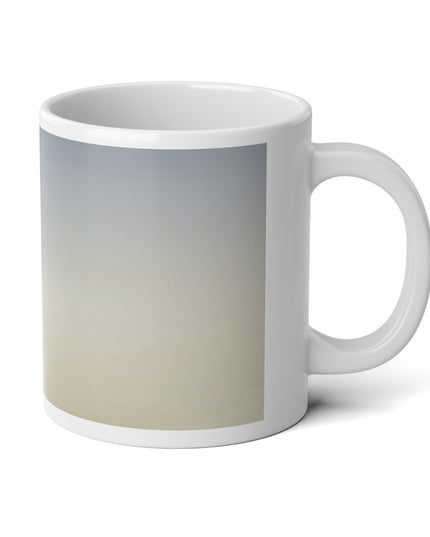 Cobalt Fade 20 oz White Glossy Jumbo Mug