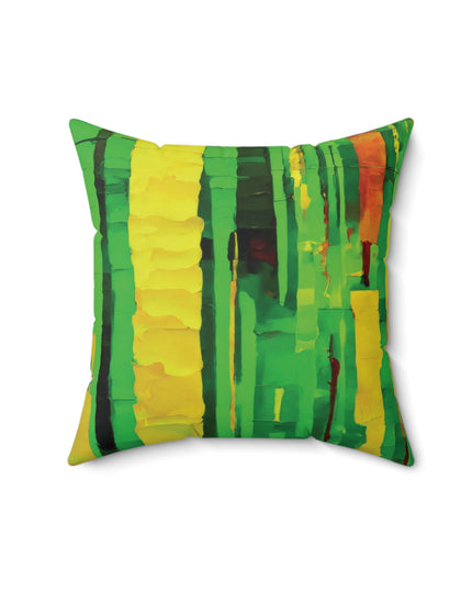 Striped Beta 16" x 16" Faux Suede Square Pillow