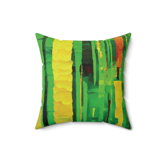 Striped Beta 16" x 16" Faux Suede Square Pillow