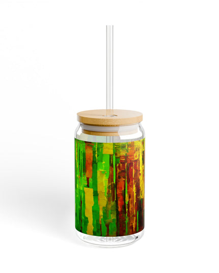 Striped Beta Sipper Glass, 16oz