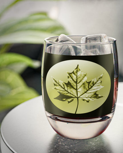 Lemongrass Maple Leaf Whiskey Glass, 6 oz