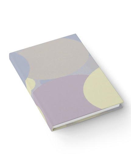 Pastel Soft Blue and Soft White Patches 5" x 7" Journal - 128 Ruled Line pages