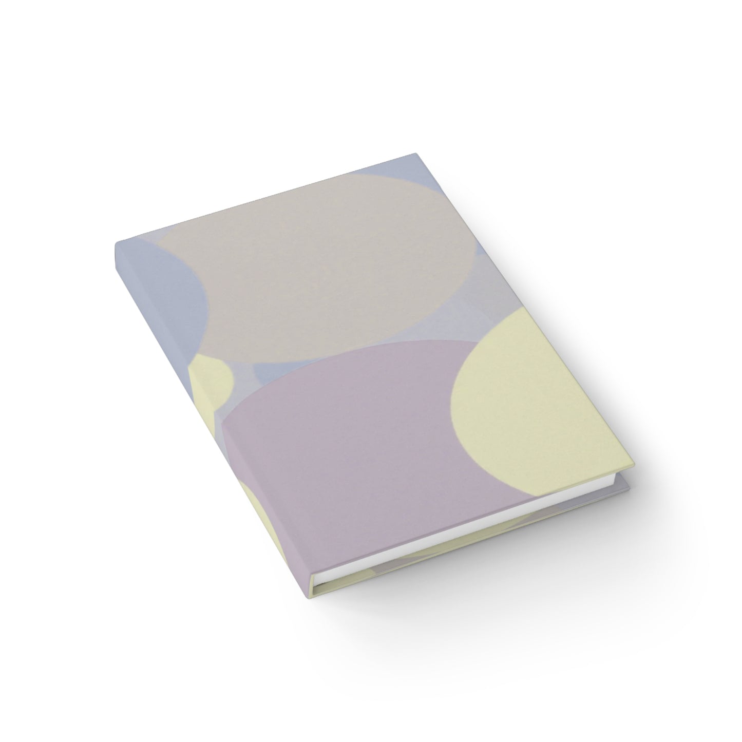 Pastel Soft Blue and Soft White Patches 5" x 7" Journal - 128 Ruled Line pages