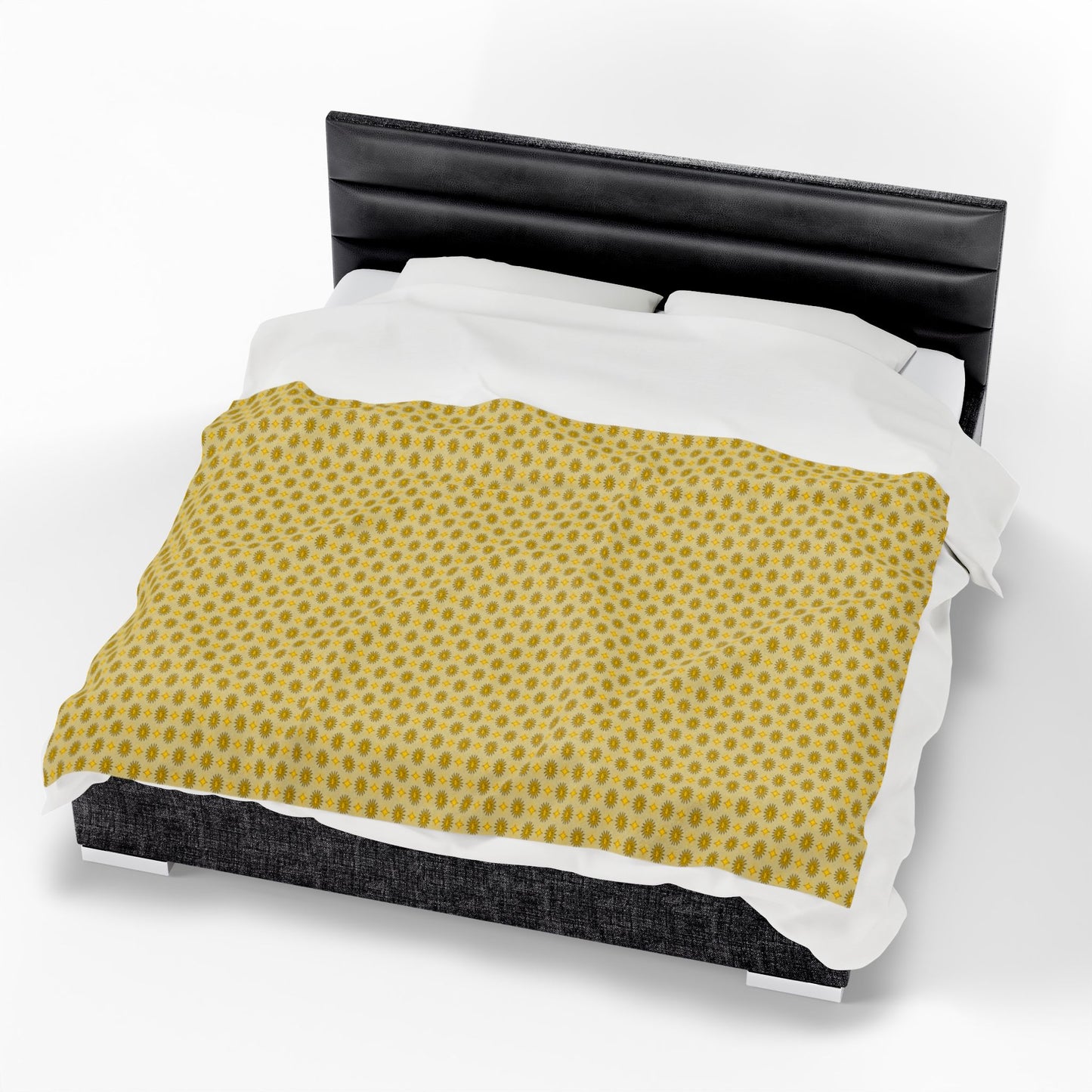 Lemongrass Star-crossed Bodies Velveteen Plush Blanket, 60" x 80"