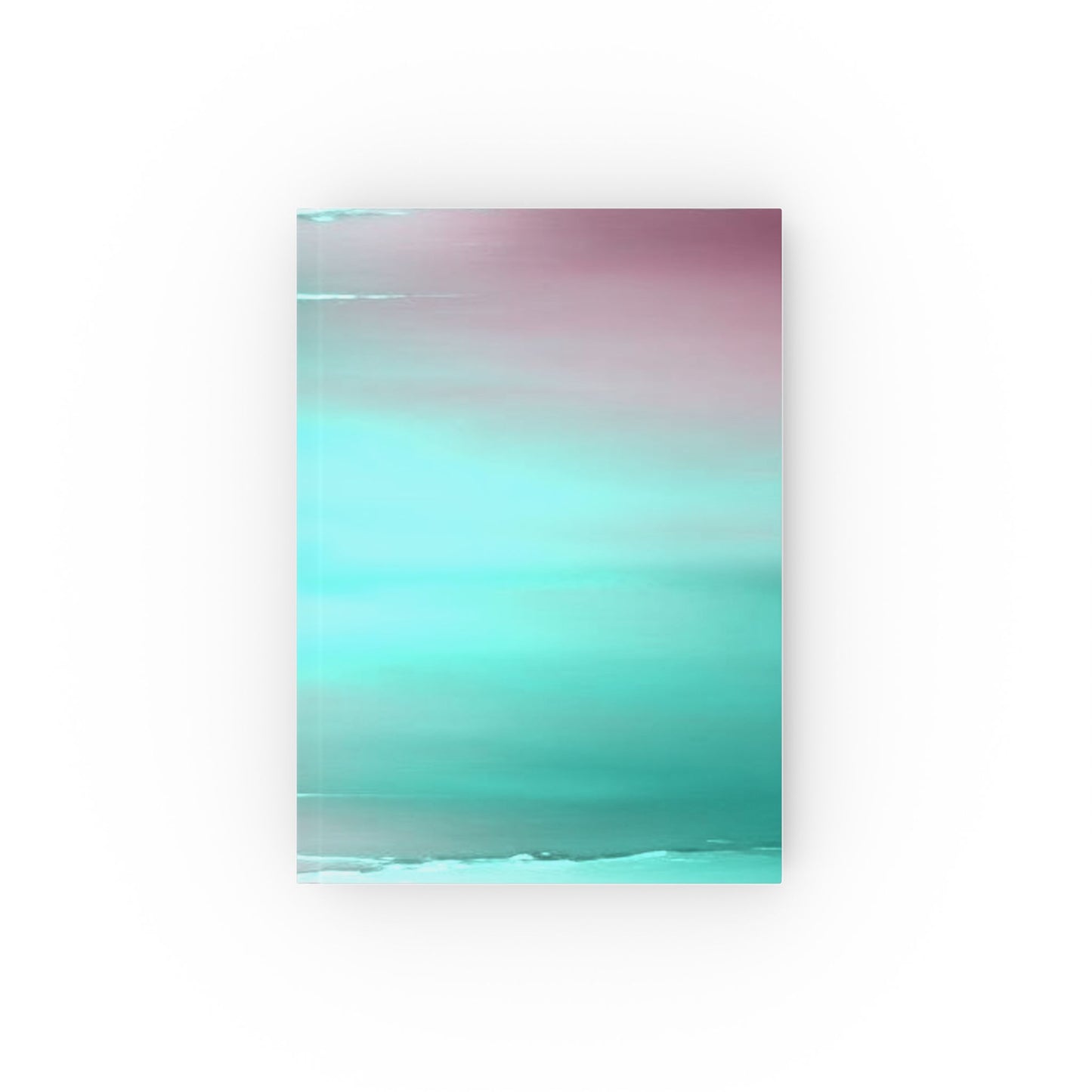 Green Sea Lavender Fog 5.2" x 7.4" Hard Backed Journal with 128 blank pages