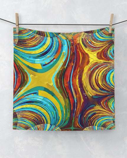 Uzi Spiral Alpha Face Towel, 13" x 13"