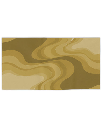 Brown Wavey Beach Towel, 24" x 44"