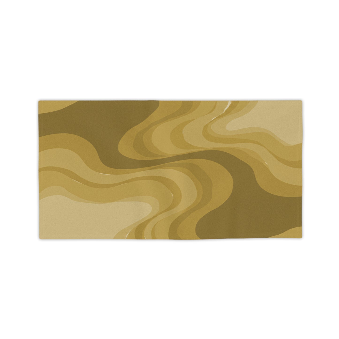 Brown Wavey Beach Towel, 24" x 44"