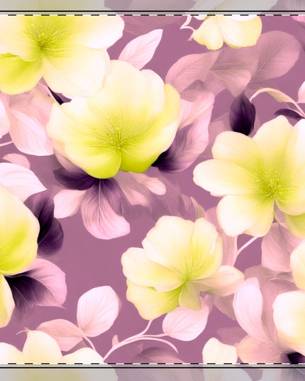 Lemon Blossom Floral Bunch Cotton Twill Napkin, 22" x 22"