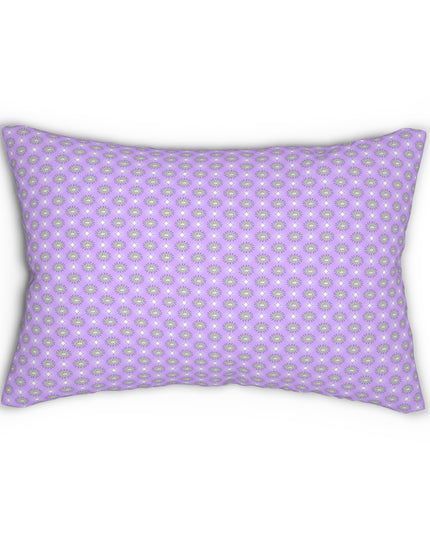 Lavender Star-crossed Bodies Spun Polyester Lumbar Pillow, 20" x 14"