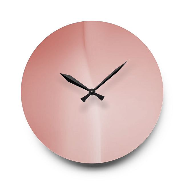 Rose Red Fade Acrylic Wall Clock, Round or Square, 10.75" x 10.75"