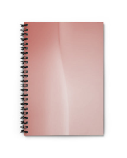Rose Red Fade Wavey Spiral Notebook - Ruled Line, 6" x 8", 118 pages
