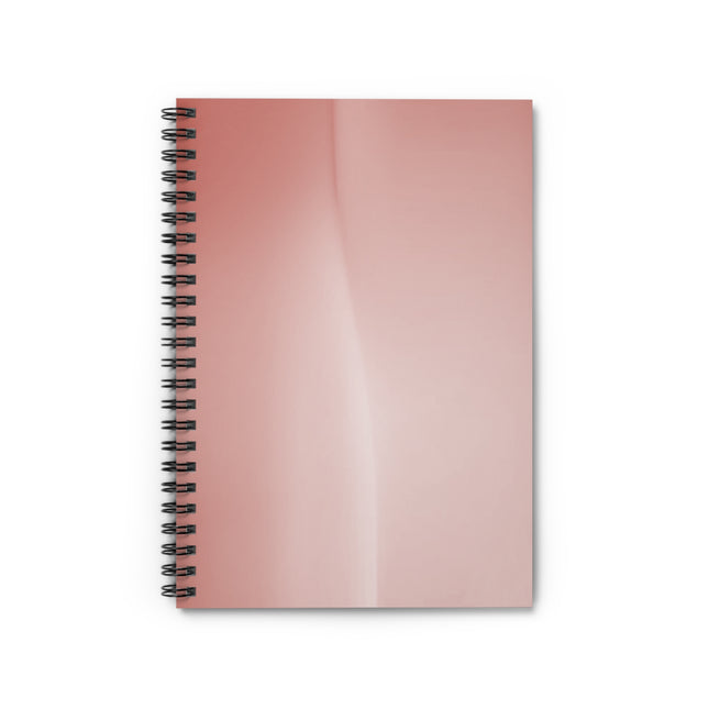 Rose Red Fade Wavey Spiral Notebook - Ruled Line, 6" x 8", 118 pages