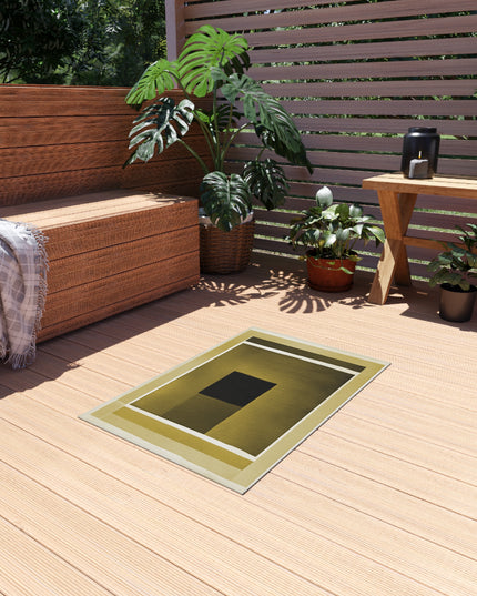 Tan Shadow Outdoor Rug, 24" x 36"
