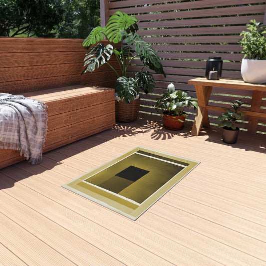 Tan Shadow Outdoor Rug, 24" x 36"