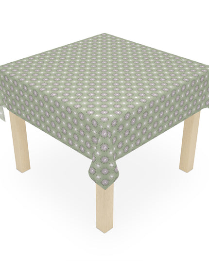 Olive Star-crossed Bodies Tablecloth, 55" x 55"