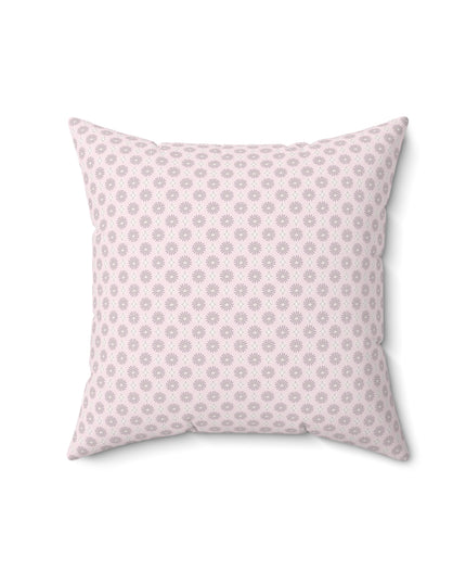 Pink Mornings Star-crossed Bodies Faux Suede Square Pillow, 16" x 16"