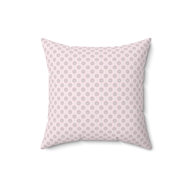 Pink Mornings Star-crossed Bodies Faux Suede Square Pillow, 16" x 16"