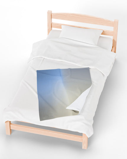 Cobalt Fade Velveteen Plush Blanket, 30" x 40"
