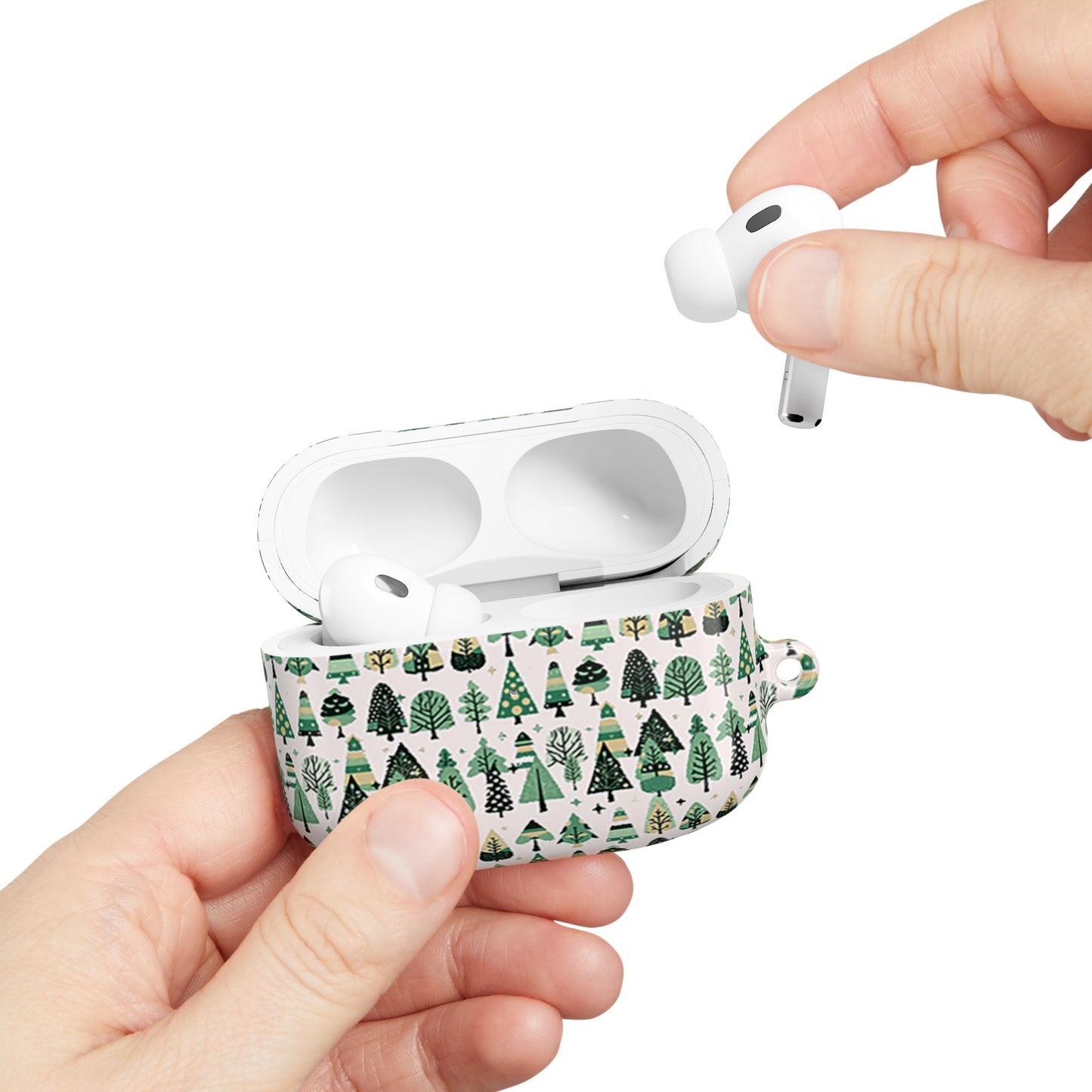 Mini Vintage Green Trees AirPod Cases (Airpods Cases Gen 1)