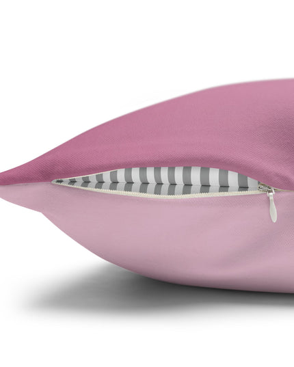 Pink Blush Fade Spun Polyester Square Pillowcase, 14" x 14"