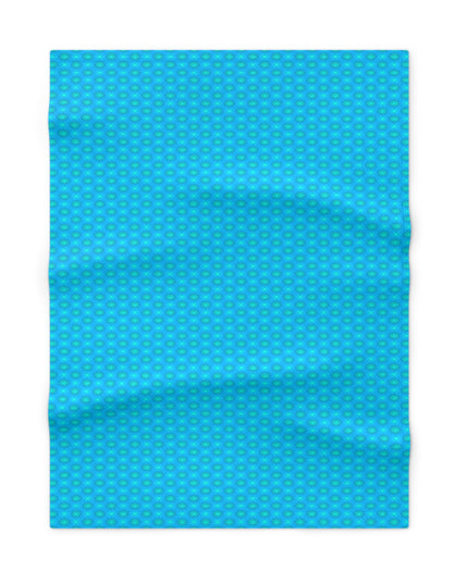 Light Blue Star-crossed Bodies Soft Fleece Baby Blanket, 30" x 40"