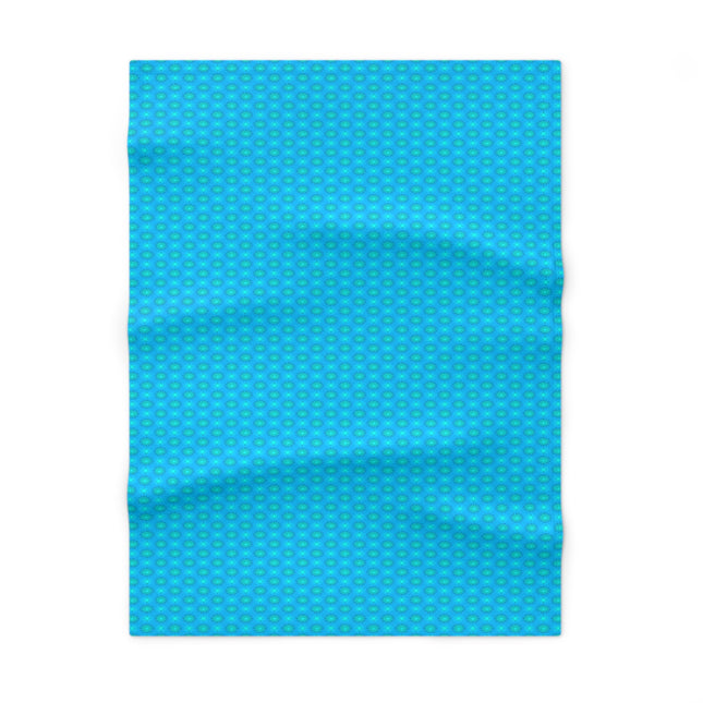 Light Blue Star-crossed Bodies Soft Fleece Baby Blanket, 30" x 40"