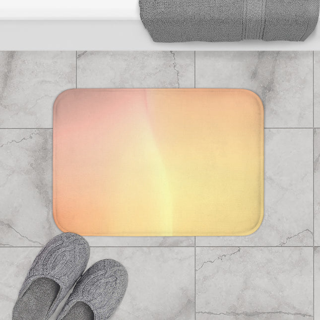 Hot Peach Fade 24" x 17" Bath Mat