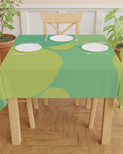 Pastel Green Patches Tablecloth, 55" x 55"