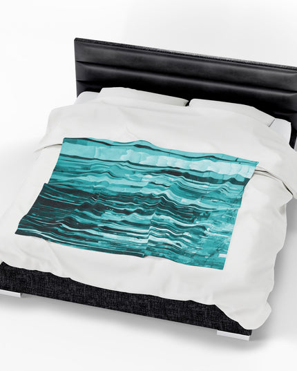 Striped Tif Velveteen Plush Blanket, 50" x 60"