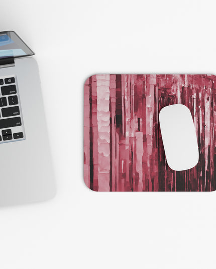 Striped Ruby Mouse Pad, 9" x 8" Rectangle