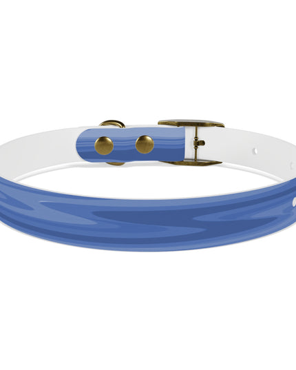 Deep Blue Wavey Small Dog Collar