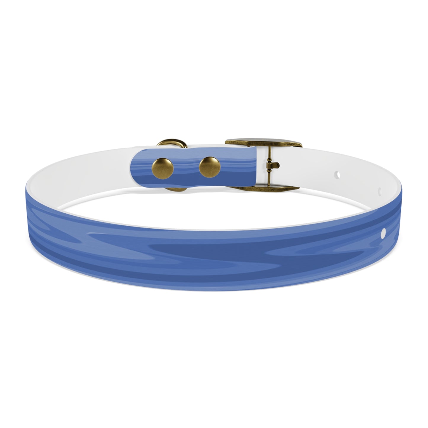 Deep Blue Wavey Small Dog Collar