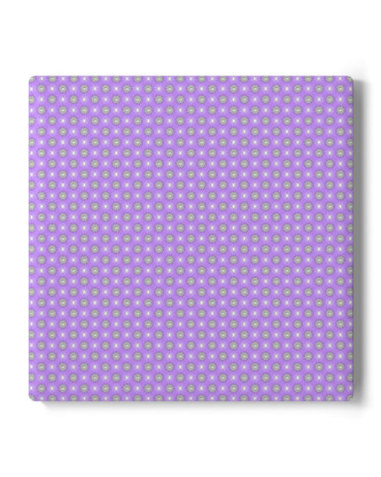 Lavender Star-crossed Bodies Square Ceramic Coaster, 4" x 4"
